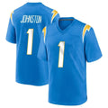 LA.Chargers #1 Quentin Johnston Player Blue Home Game BALCE Stitched Jerseys