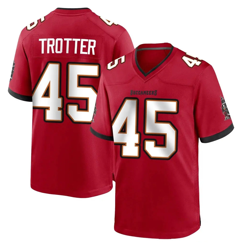 TB.Buccaneers #45 Josiah Trotte Player Red Home Game BALCE Stitched Jerseys