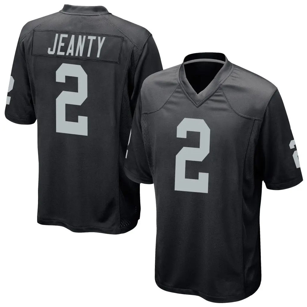 LV.Raiders #2 Ashton Jeanty Player Black Home Game BALCE Stitched Jerseys