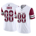 W.Commanders #98 Odafe Oweh Player White Limited Vapor Home Game BALCE Stitched Jerseys