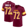 W.Commanders #72 Josh Conerly Jr. Player Burgundy Home Game BALCE Stitched Jerseys