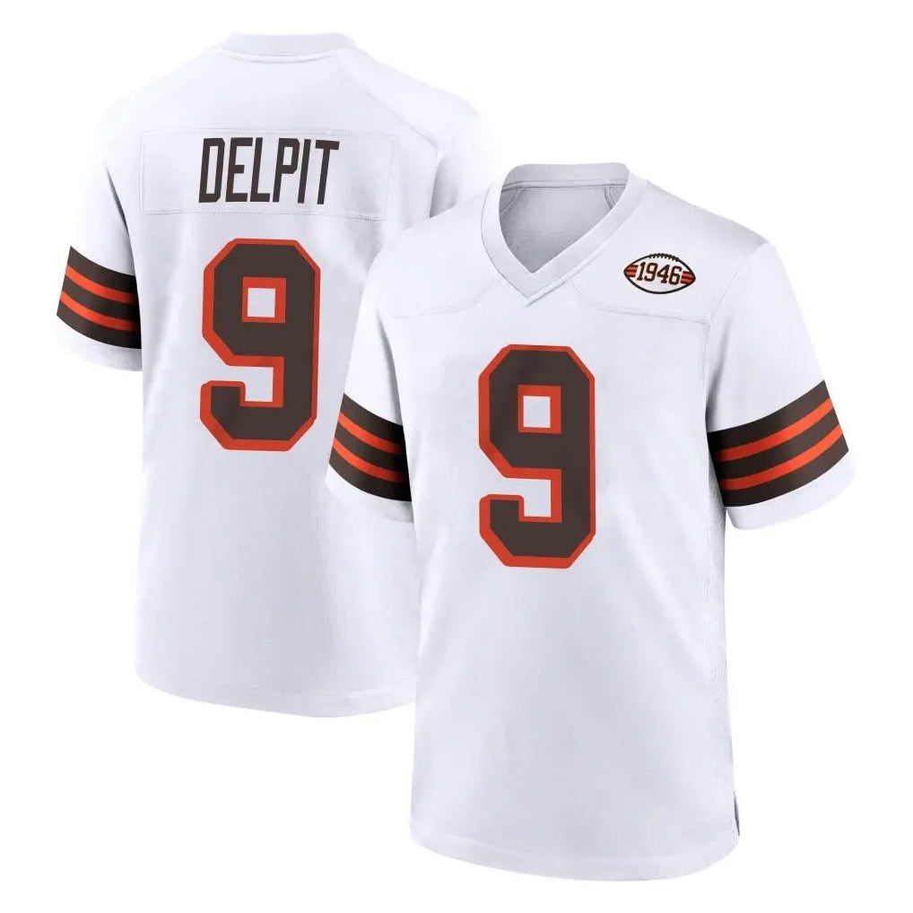 C.Browns #9 Grant Delpit Player White Alternate Home Game BALCE Stitched Jerseys