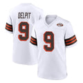 C.Browns #9 Grant Delpit Player White Alternate Home Game BALCE Stitched Jerseys