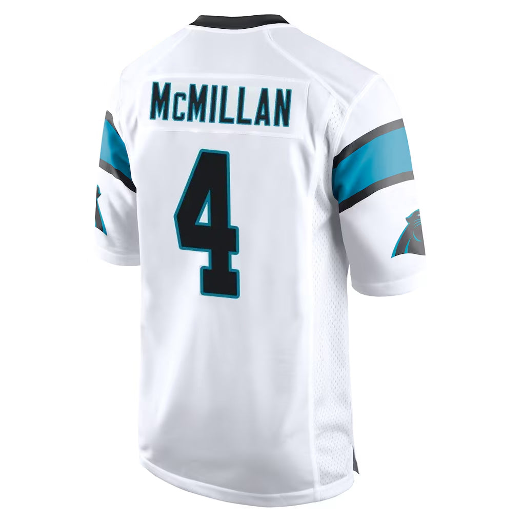 C.Panthers #4 Tetairoa McMillan Player White Game BALCE Stitched Jerseys
