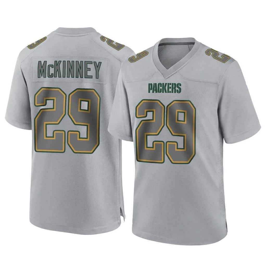 GB.Packers #29 Xavier McKinney Player Gray Atmosphere Fashion Home Game BALCE Stitched Jerseys