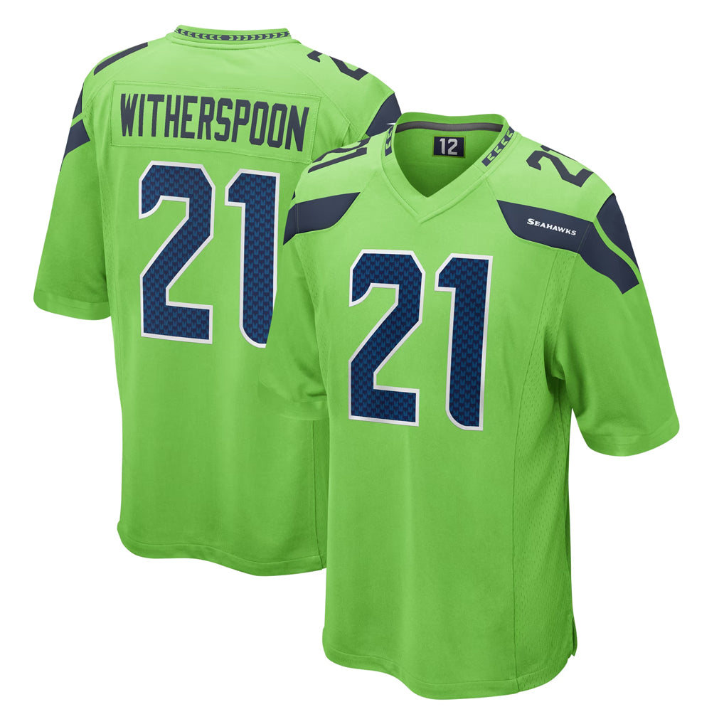 S.Seahawks #21 Devon Witherspoon Player Green Home Game BALCE Stitched Jerseys