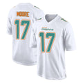 M.Dolphins #17 Trey Moore Player White Fashion Home Game BALCE Stitched Jerseys