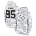 KC.Chiefs #95 Chris Jones Player Arctic Camo Salute to Service Hoodies Limited Game BALCE Stitched Jerseys