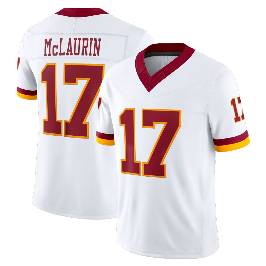 W.Commanders #17 Terry Mclaurin Player White Limited Vapor F.U.S.E. Home Game BALCE Stitched Jerseys