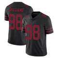SF.49ers #98 Mykel Williams Player Black Alternate Limited Vapor Untouchable Home Game BALCE Stitched Jerseys