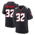 H.Texans #32 David Montgomery Player Navy Team Home Game BALCE Stitched Jerseys