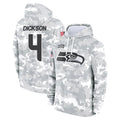 S.Seahawks #4 Michael Dickson Player Arctic Camo Limited Salute to Service Pullover Hoodies Game BALCE Stitched Jerseys
