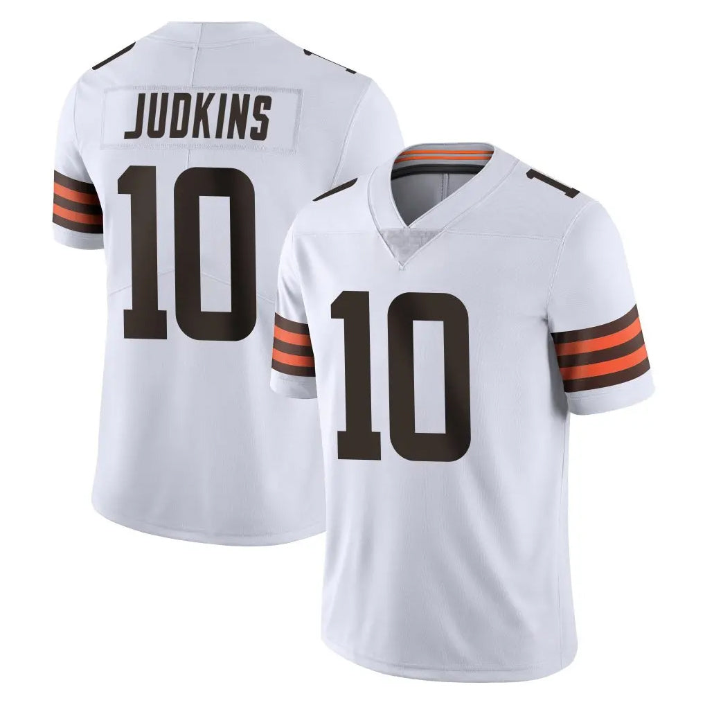 C.Browns #10 Quinshon Judkins Player White Vapor Untouchable Limited Home Game BALCE Stitched Jerseys