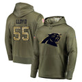C.Panthers #55 Devin Lloyd Player Olive Salute to Service Hoodies BALCE Stitched Jerseys