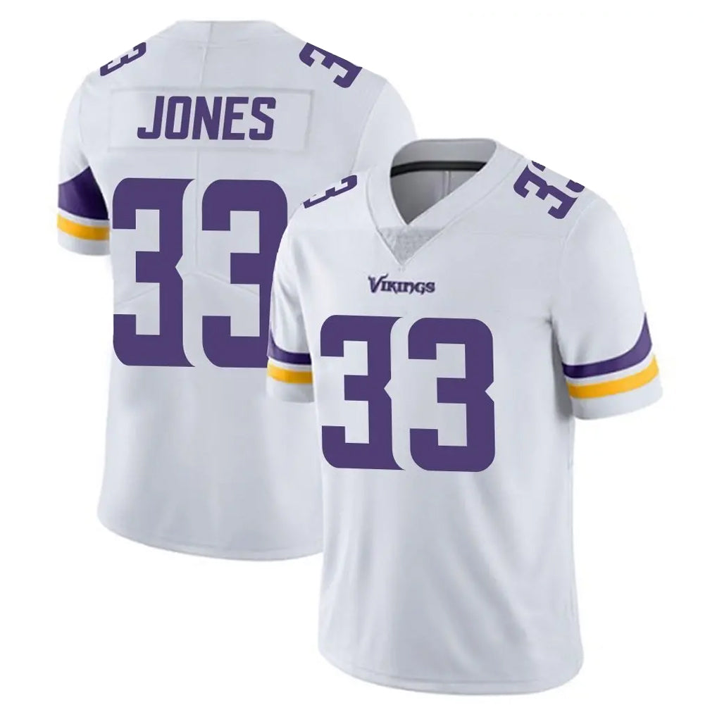 M.Vikings #33 Aaron Jones Sr. Player White Limited Vapor Untouchable Home Game BALCE Stitched Jerseys