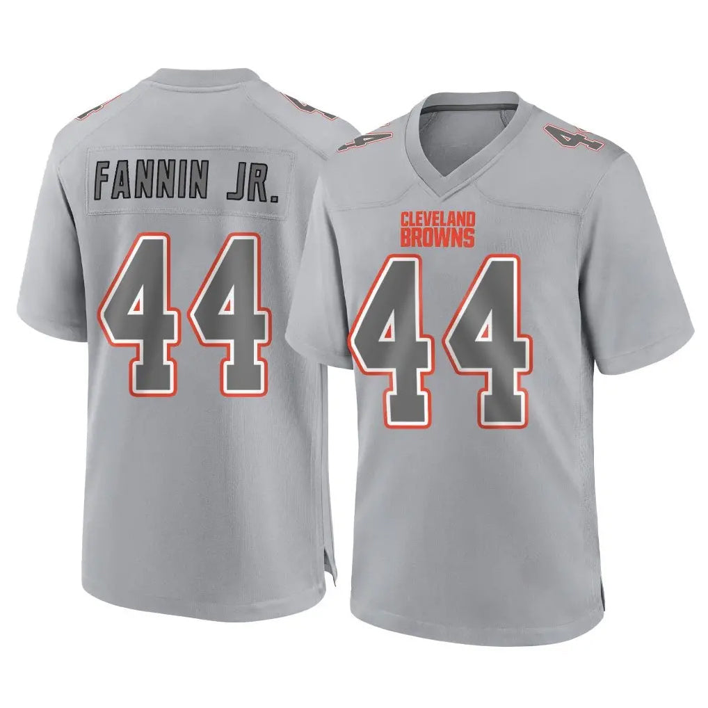 C.Browns #44 Harold Fannin Jr. Player Gray Atmosphere Fashion Game BALCE Stitched Jerseys