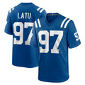 IN.Colts #97 Laiatu Latu Player Royal Home Game BALCE Stitched Jerseys