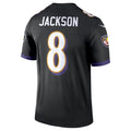 B.Ravens #8 Lamar Jackson Player Black Legend Performance BALCE Stitched Jerseys