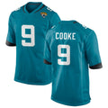 J.Jaguars #9 Logan Cooke Player Teal Home Game BALCE Stitched Jerseys