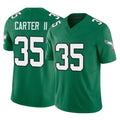 P.Eagles #35 Michael Carter II Player Green Kelly Alternate Vapor F.U.S.E. Home Game BALCE Stitched Jerseys