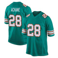 M.Dolphins #28 De'Von Achane Player Aqua Alternate Home Game BALCE Stitched Jerseys