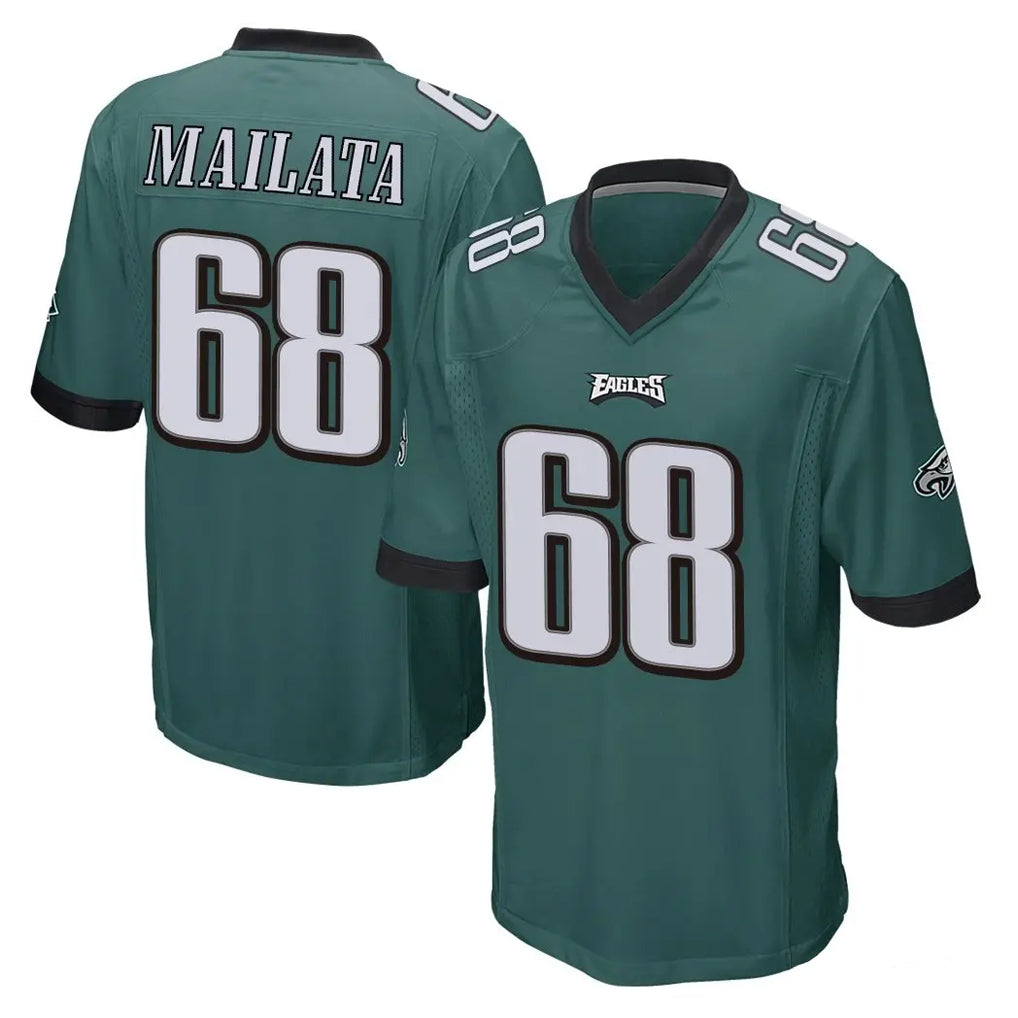 P.Eagles #68 Jordan Mailata Player Team Color Green Home Game BALCE Stitched Jerseys