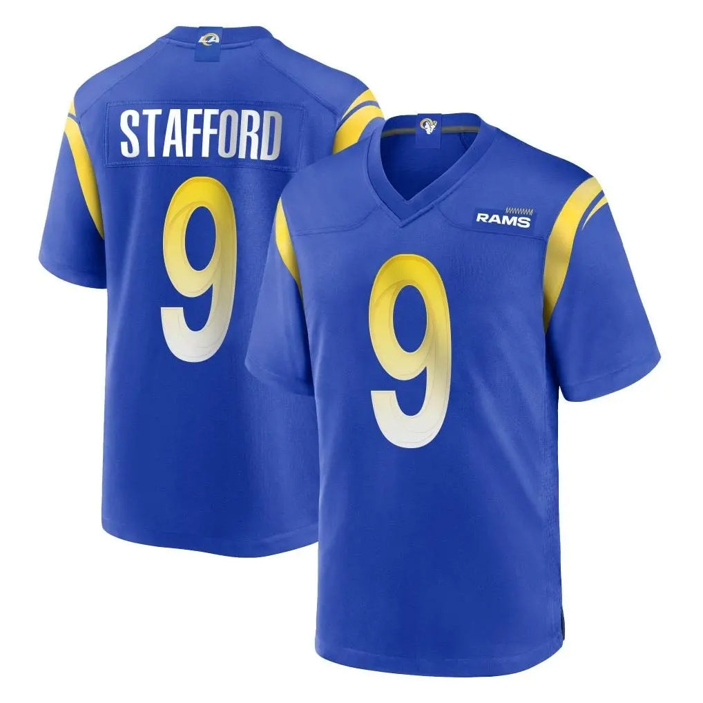 LA.Rams #9 Matthew Stafford Player Royal Home Game BALCE Stitched Jerseys