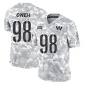 W.Commanders #98 Odafe Oweh Player Arctic Camo Limited Salute To Service Home Game BALCE Stitched Jerseys