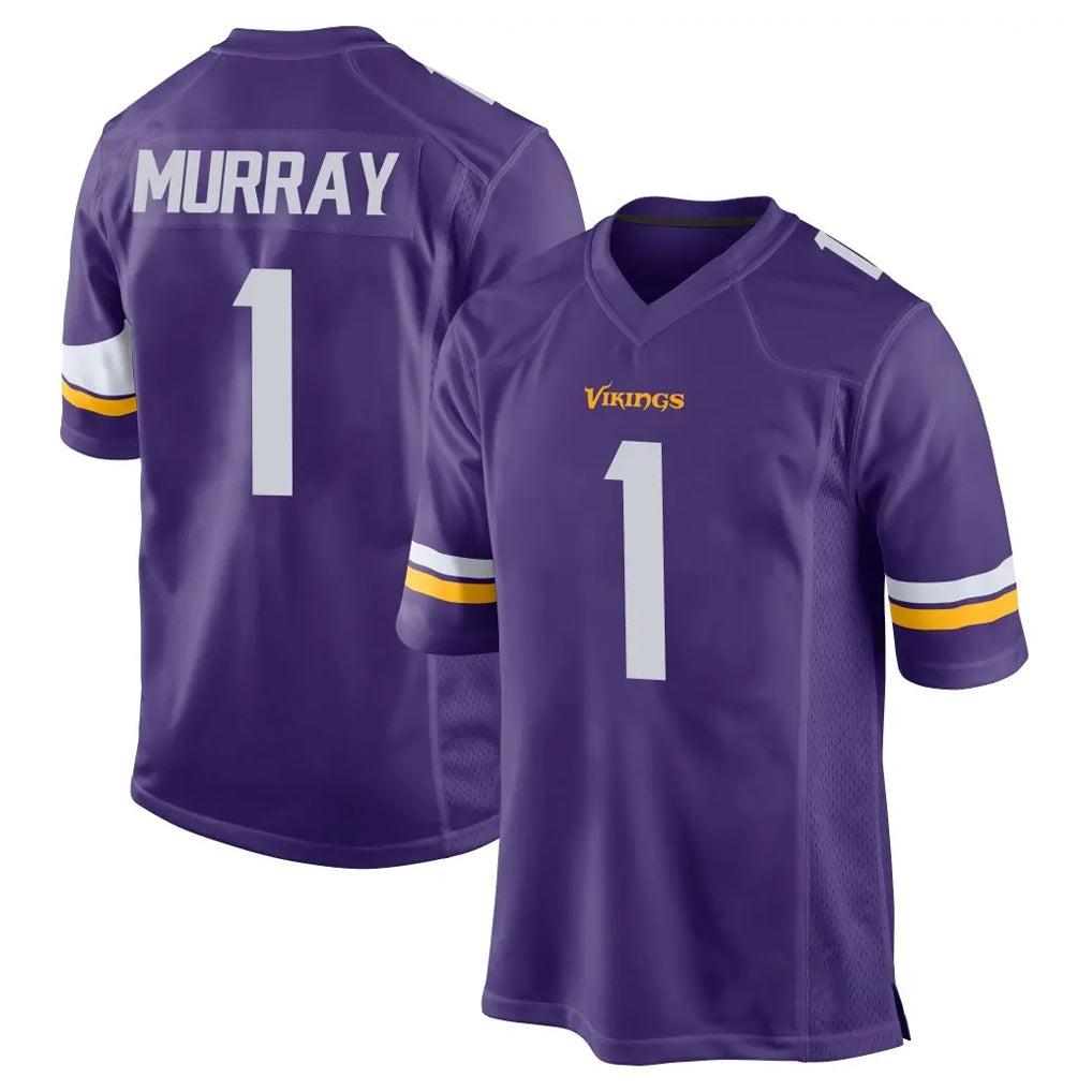 M.Vikings #1 Kyler Murray Player Purple Home Game BALCE Stitched Jerseys