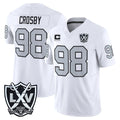 LV.Raiders #98 Maxx Crosby Player White 2026 Vapor Limited Home Game BALCE Stitched Jerseys