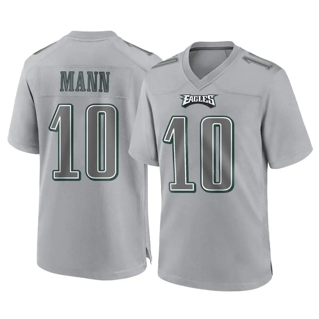P.Eagles #10 Braden Mann Player Gray Atmosphere Fashion Home Game BALCE Stitched Jerseys
