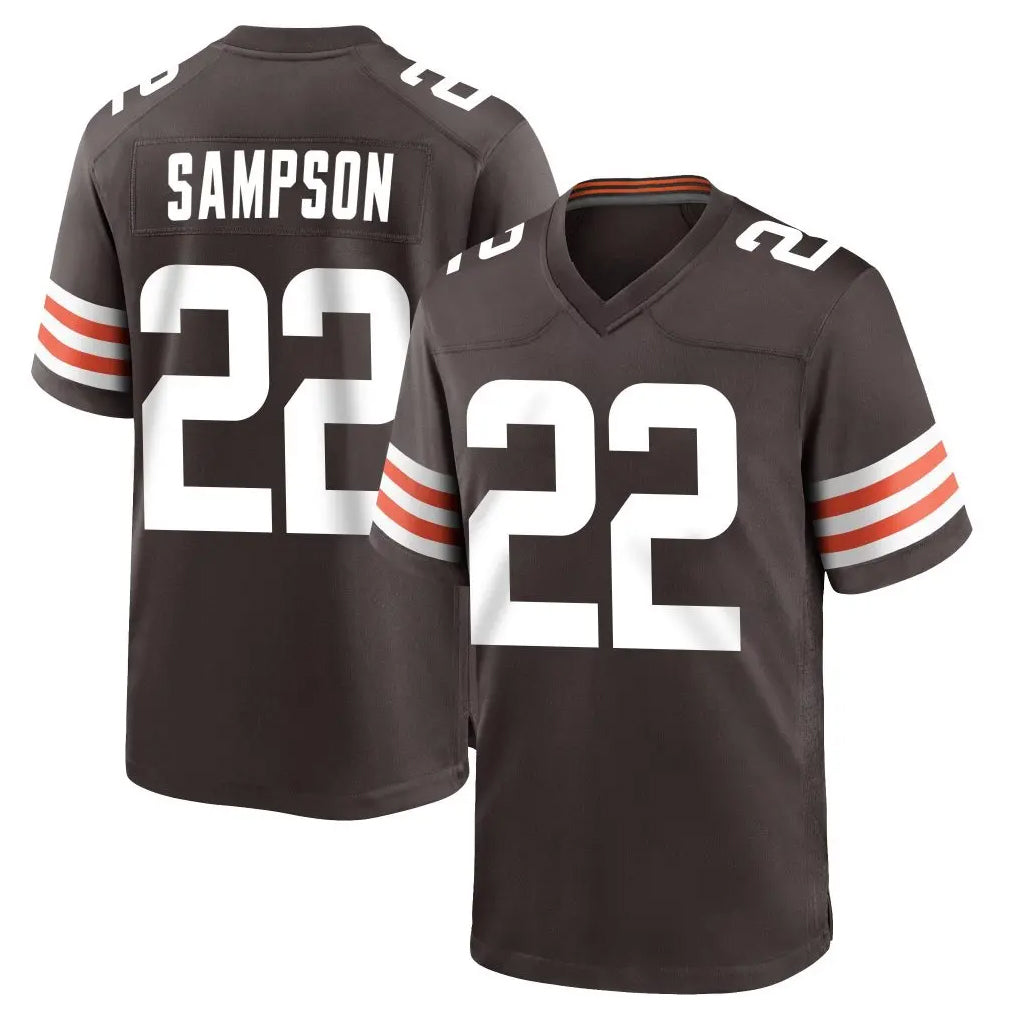 C.Browns #22 Dylan Sampson Player Brown Home Game BALCE Stitched Jerseys