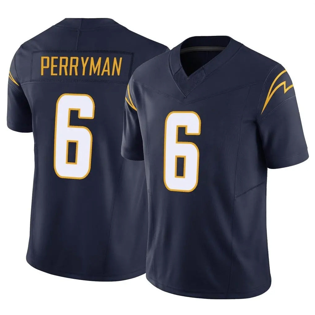 LA.Chargers #6 Denzel Perryman Player Navy Limited Vapor F.U.S.E. Home Game BALCE Stitched Jerseys