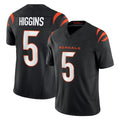 C.Bengals #5 Tee Higgins Player Black Vapor F.U.S.E. Limited Home Game BALCE Stitched Jerseys