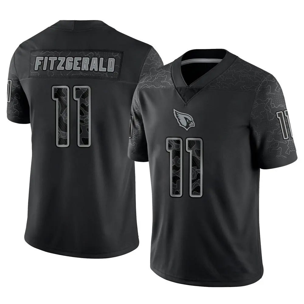 A.Cardinals #11 Larry Fitzgerald Player Black RFLCTV Limited BALCE Stitched Jerseys