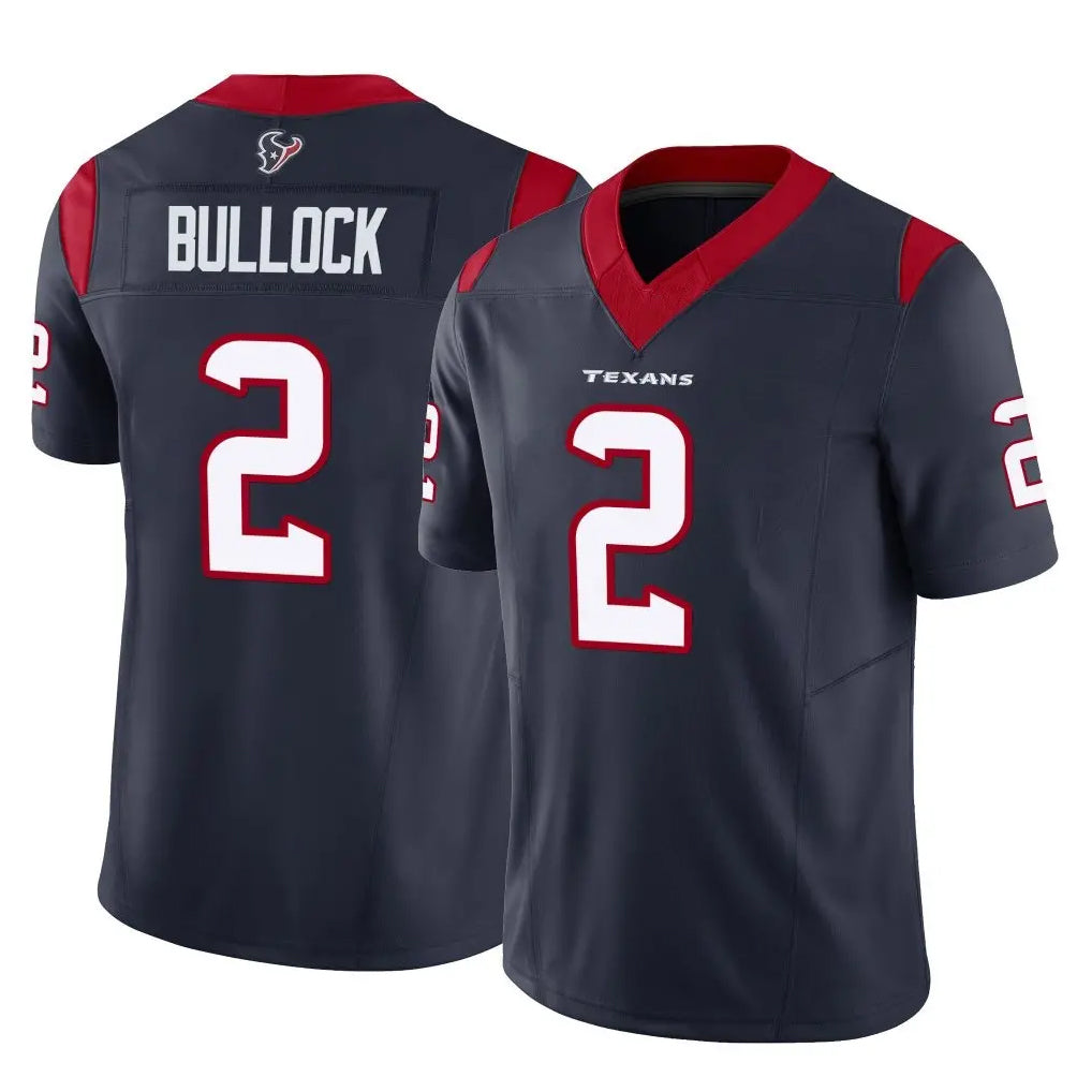 H.Texans #2 Calen Bullock Player Navy Limited Vapor F.U.S.E. Home Game BALCE Stitched Jerseys