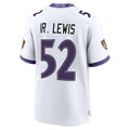 B.Ravens #52 Ray Lewis Player White Home Game BALCE Stitched Jerseys