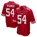 SF.49ers #54 Fred Warner Player Red Home Game BALCE Stitched Jerseys