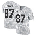 KC.Chiefs #87 Travis Kelce Player Arctic Camo Salute To Service Limited Game BALCE Stitched Jerseys