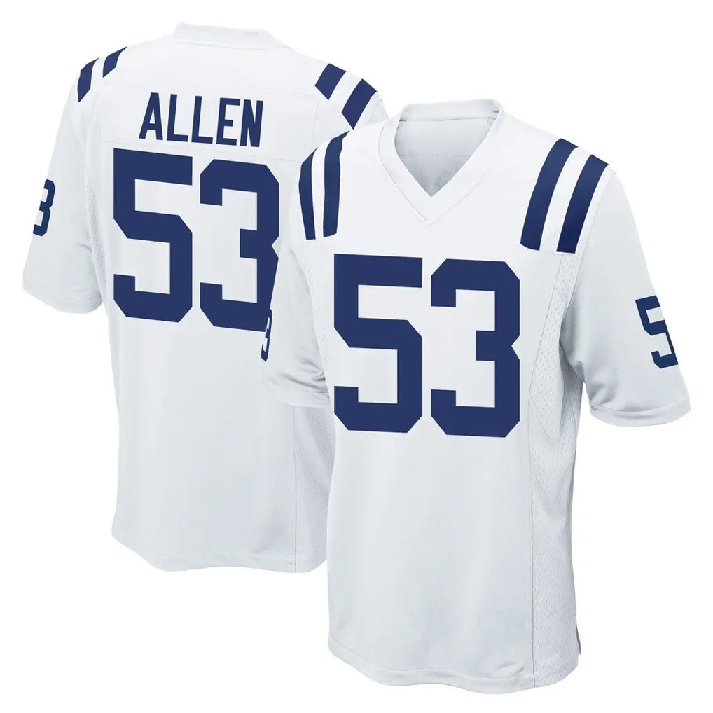 IN.Colts #53 CJ Allen Player White Home Game BALCE Stitched Jerseys