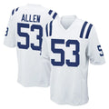 IN.Colts #53 CJ Allen Player White Home Game BALCE Stitched Jerseys