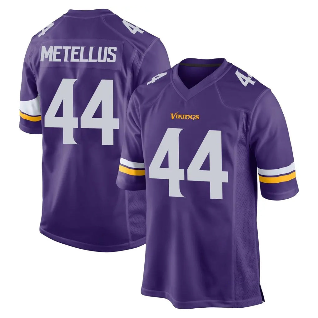 M.Vikings #44 Josh Metellus Player Purple Home Game BALCE Stitched Jerseys