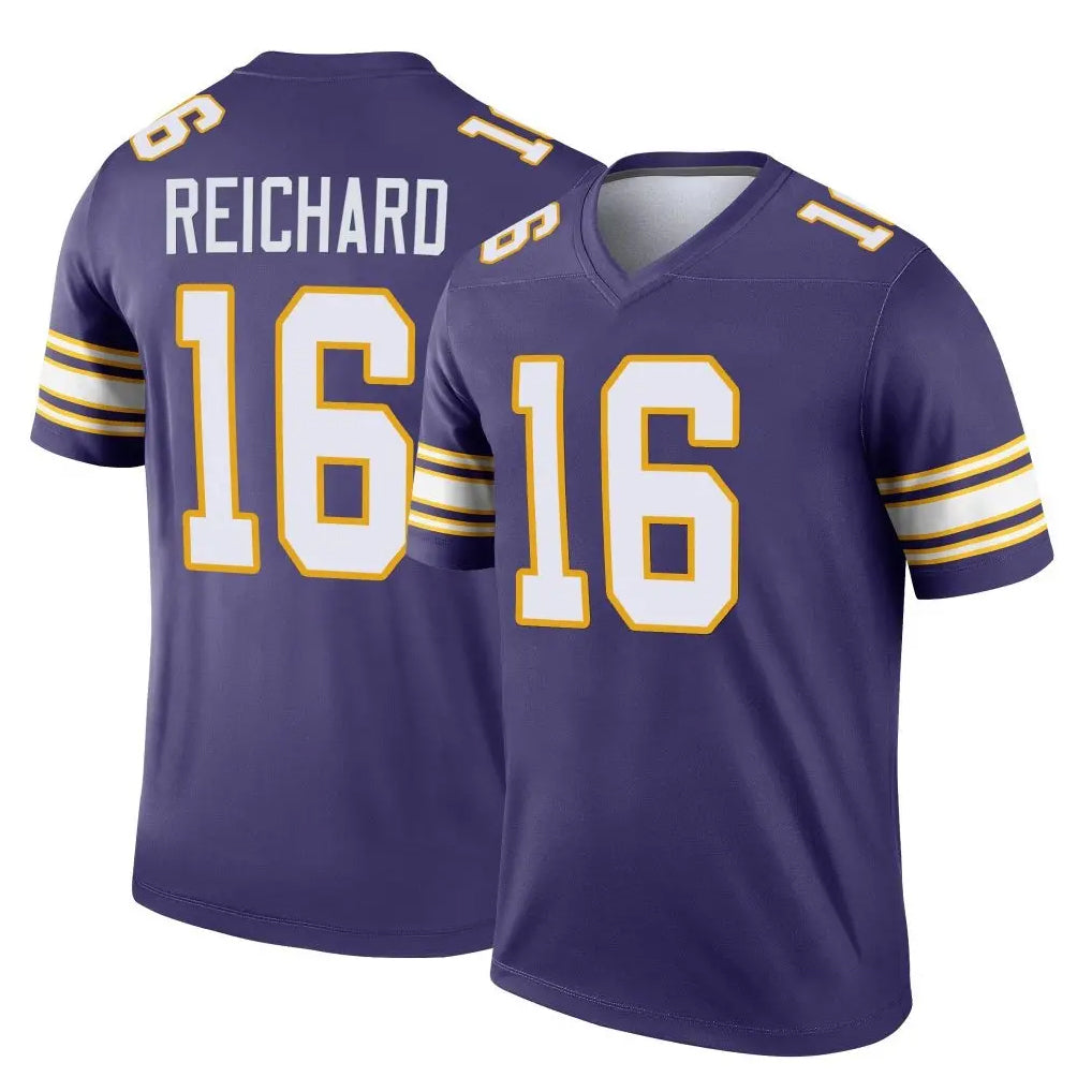 M.Vikings #16 Will Reichard Player Purple Limited Classic Home Game BALCE Stitched Jerseys