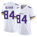 M.Vikings #84 Josh Oliver Player White Limited Vapor F.U.S.E. Home Game BALCE Stitched Jerseys