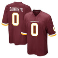 W.Commanders #0 Mike Sainristil Player Burgundy Team Color Home Game BALCE Stitched Jerseys