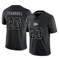 KC.Chiefs #23 Drue Tranquill Player Black Limited Reflective Game BALCE Stitched Jerseys