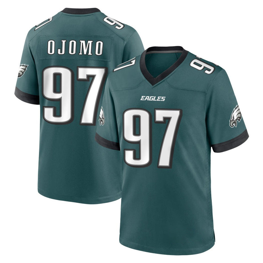 P.Eagles #97 Moro Ojomo Player Green Home Game BALCE Stitched Jerseys
