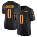 W.Commanders #0 Mike Sainristil Player Black Limited Vapor F.U.S.E. Home Game BALCE Stitched Jerseys