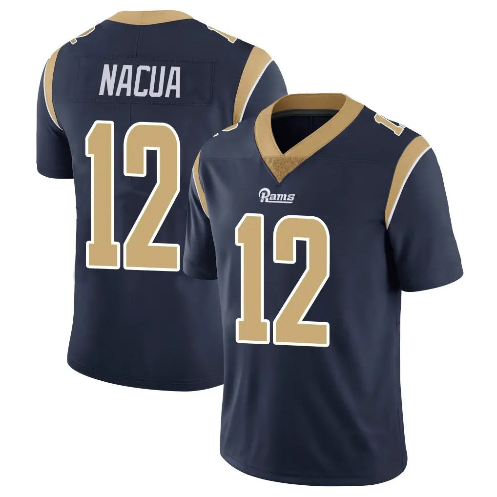 LA.Rams #12 Puka Nacua Player Navy Limited Vapor Untouchable Home Game BALCE Stitched Jerseys