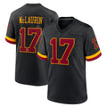 W.Commanders #17 Terry Mclaurin Player Black Limited Home Game BALCE Stitched Jerseys